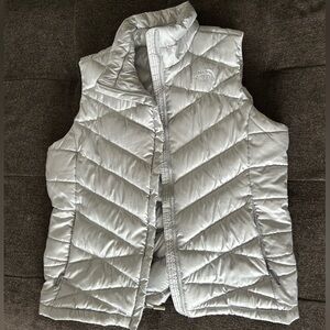 The North Face Silver Puffer Vest